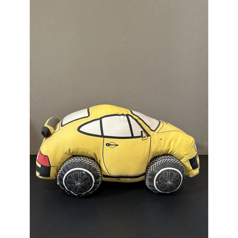 Vintage Margie Smith Yellow Plush Porsche 911 Car